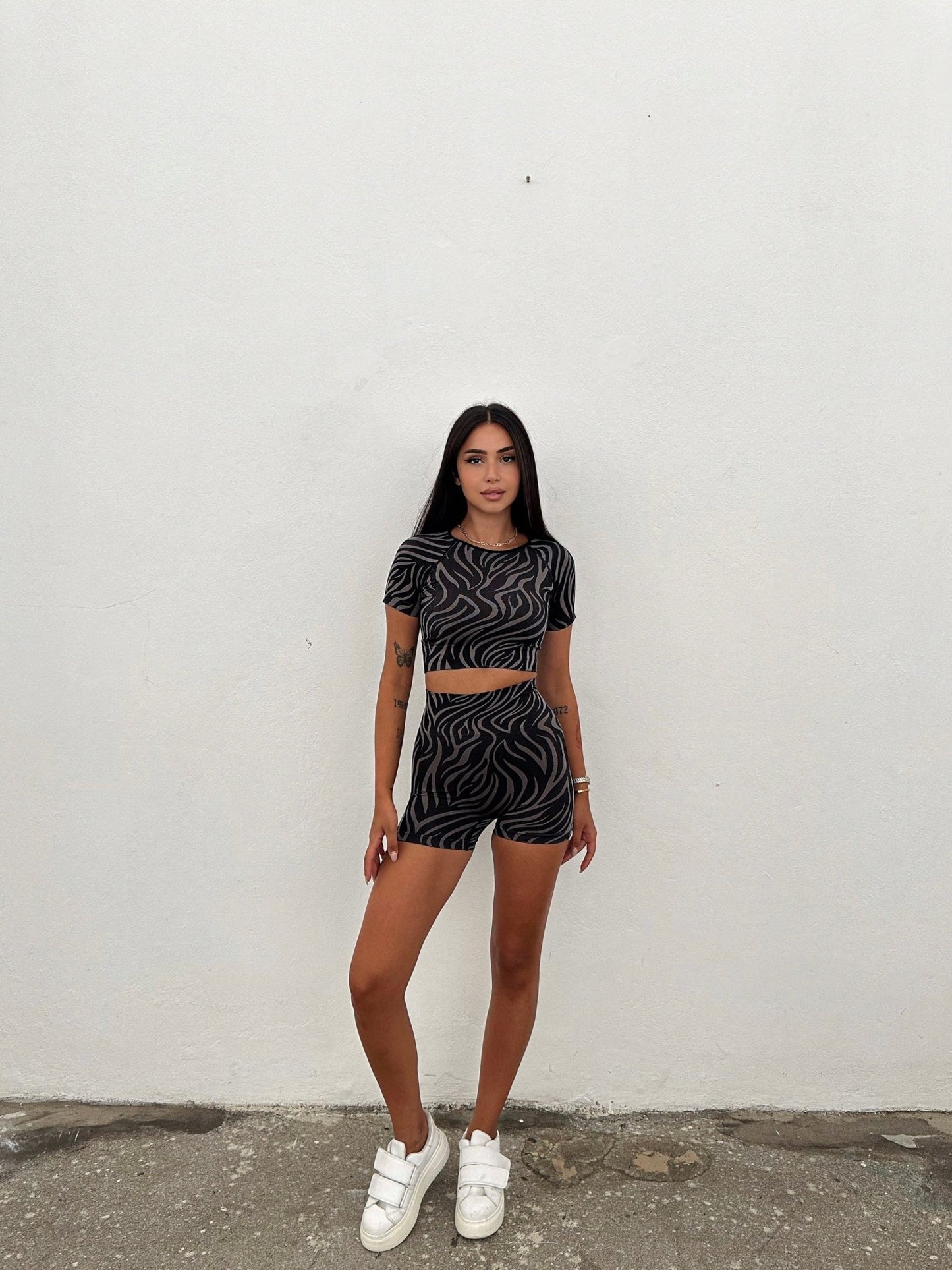 Willow Biker Short Set Black - My Store